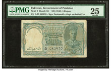Pakistan Government of Pakistan 5 Rupees ND (1948) Pick 2 PMG Very Fine 25. Staple holes at issue.

HID09801242017