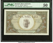 Romania Banca Nationala a Romaniei 1000 Lei 28.4.1939 Pick 47a PMG About Uncirculated 50. 

HID09801242017