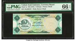 United Arab Emirates Currency Board 1 Dirham ND (1973) Pick 1a PMG Gem Uncirculated 66 EPQ. 

HID09801242017
