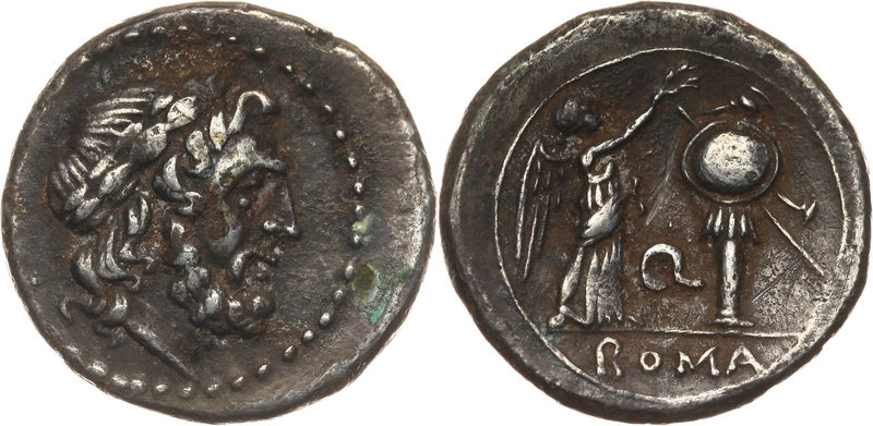 Roman Republic, anonymous Victoriatus, 211-206 BC, Rome
Republika Rzymska, wikt...