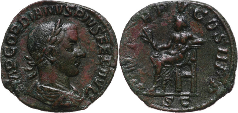 Roman Empire, Gordian III 238-244, Sestertius, Rome 
Cesarstwo Rzymskie, Gordia...