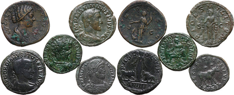 Roman Empire, lot 5 coins
Cesarstwo Rzymskie, zestaw 5 monet
 Septymiusz Sewer...