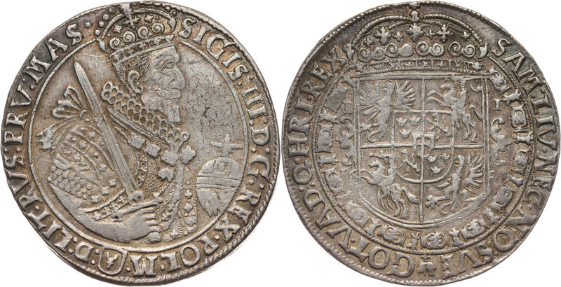 Zygmunt III Waza, talar 1629, Bydgoszcz
 Srebro 28,30 g. Ładnie zachowany egzem...