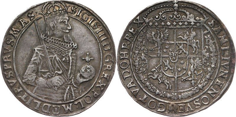 Zygmunt III Waza, talar 1632, Bydgoszcz
 Srebro 28,73 g. Rzadszy rocznik w ładn...