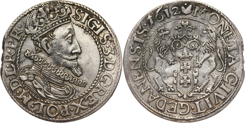 Zygmunt III Waza, ort 1612, Gdańsk
 Końcówka blachy. Sporo połysku.


Grade:...