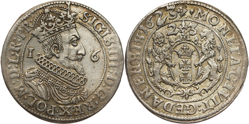 Zygmunt III Waza, ort 1623, Gdańsk
 Odmiana z podwójną datą. Rzadszy w takim st...