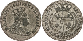 August III, 1/2 szóstaka (trojak) 1753, Lipsk