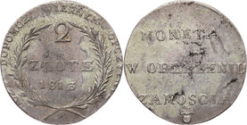 Oblężenie Zamościa, 2 złote 1813, Zamość
