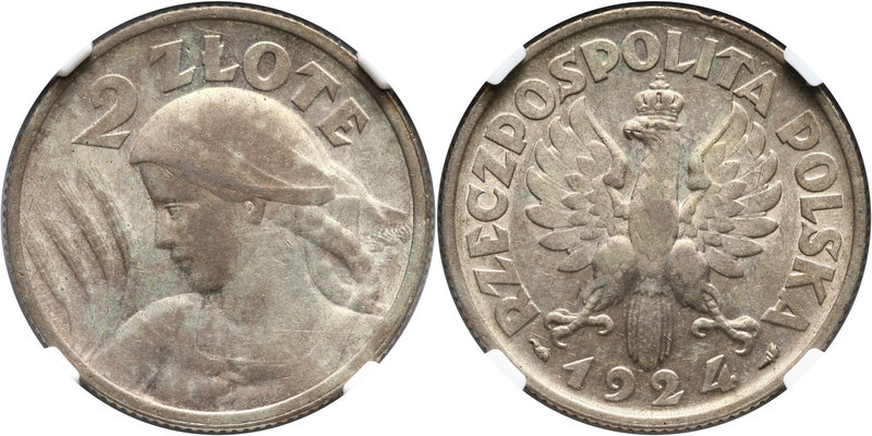 II RP, 2 złote 1924, Paryż, żniwiarka
 Okołomenniczy egzemplarz.


Grade: NG...