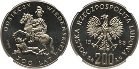 PRL, 200 złotych 1983, 300-lecie Odsieczy Wiedeńskiej, PRÓBA, nikiel