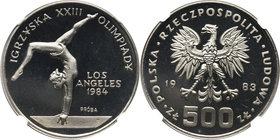 PRL, 500 złotych 1984, Olimpiada w Los Angeles, PRÓBA, nikiel