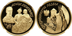III RP, 200 złotych 1996, Henryk Sienkiewicz, złoto MAX