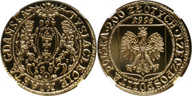 III RP, 200 złotych 1996, Tysiąclecie Gdańska, złoto MAX