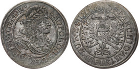 Śląsk pod panowaniem austriackim, Leopold I, 6 krajcarów 1681 F.I.K., Opole