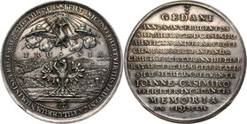 Jan II Kazimierz, medal z 1654 roku, na pamiątkę dwusetnej rocznicy przyłączenia Prus Królewskich do Polski