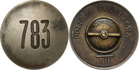 II RP, odznaka Policji Państwowej, numer 783