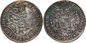 Austria, Leopold I, 1/2 Taler 1703 KB, Kremnitz