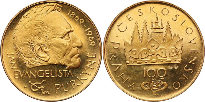 Czechoslovakia, Gold medal 1969, Kremnitz, Jan Evangelista Purkyně
Czechosłowac...