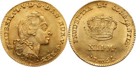 Denmark, Frederik V, 12 marks (Courant Ducat) 1761 W, Copenhagen