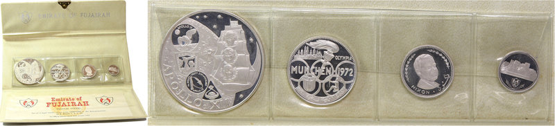 Fujairah, proof set of 4 silver coins from 1969
Fujairah, zestaw 4 srebrnych mo...