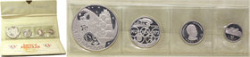 Fujairah, proof set of 4 silver coins from 1969