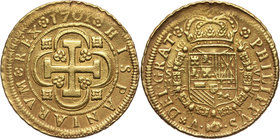 Spain, Philip V, 8 Escudos 1701, Sevilla