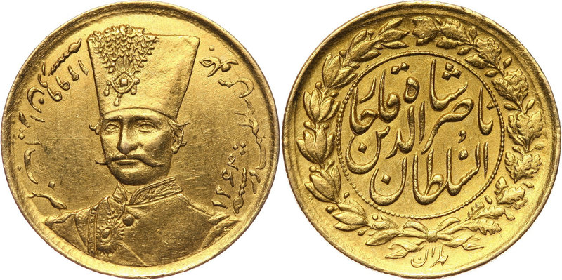 Iran, Nasir al-Din Shah, Toman AH1299 (1881)
Iran, Nasir al-Din Shah, toman AH1...