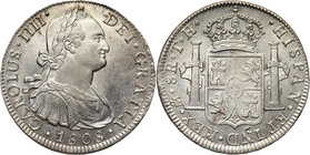 Mexico, Charles IV, 8 Reales 1808 Mo-TH, Mexico
