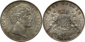 Germany, Bayern, Ludwig I, 2 Gulden 1848, Munich