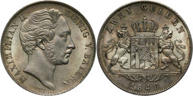 Germany, Bavaria, Maximilian II, 2 Gulden 1848, Munich