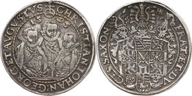Germany, Saxony, Christian II, Johann Georg and August, Taler 1595 HB, Dresden