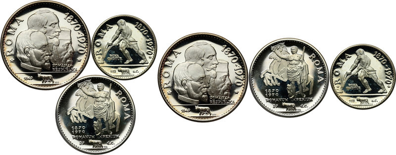 Ras Al-Khaimah, set of 3 silver coins, 1970
Ras Al-Khaimah, zestaw 3 srebrnych ...