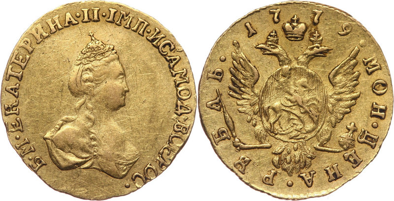 Russia, Catherine II, Rouble 1779, St. Petersburg
Rosja, Katarzyna II, rubel 17...