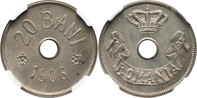 Romania, Carol I, 20 Bani 1906