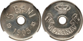 Romania, Carol I, 5 Bani 1905 MAX