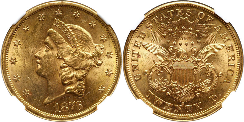 USA, 20 Dollars 1876 S, San Francisco
Stany Zjednoczone Ameryki, 20 dolarów 187...