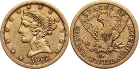 USA, 5 Dollars 1882 CC, Carson City