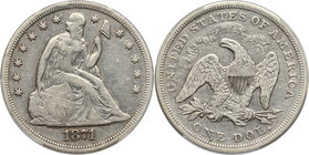 USA, Dollar 1871, Philadelphia, Seated Liberty