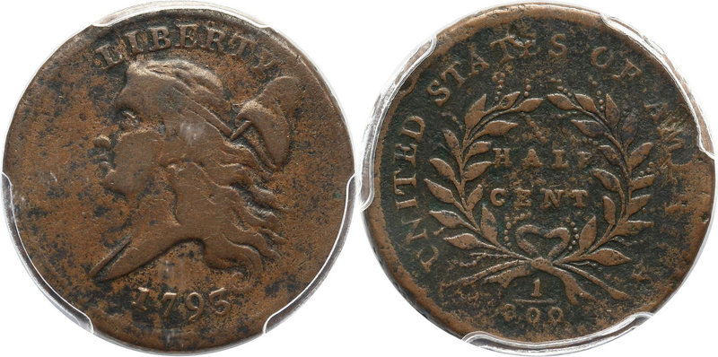 USA, Half Cent 1793, Liberty Cap
Stany Zjednoczone Ameryki, 1/2 centa 1793, Lib...