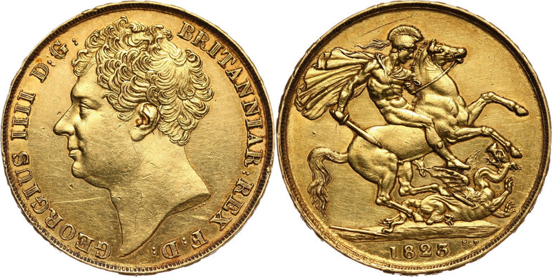 Great Britain, George IV, 2 Pounds 1823
Wielka Brytania, Jerzy IV, 2 funty 1823...
