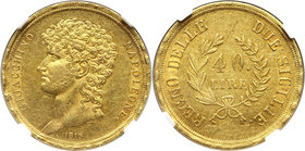 Italy, Naples & Sicily, Joachim Murat, 40 Lire 1813