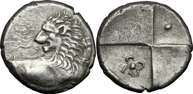 Continental Greece. Thrace, Chersonesos. AR Hemidrachm, 386-338 BC. D/ Forepart ...