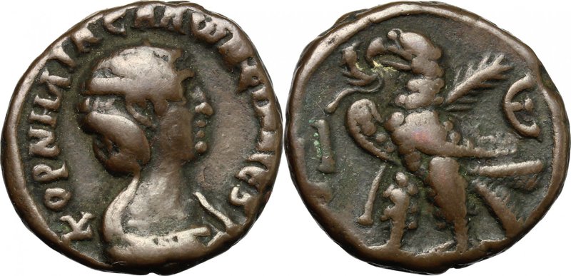 Salonina, wife of Gallienus (died 268 AD). BI Tetradrachm, Alexandria mint, 267-...