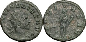 Claudius II Gothicus (268-270). BI Antoninianus, 268-270. D/ Bust right, radiate, cuirassed. R/ Aequitas standing left, holding scales and cornucopiae...