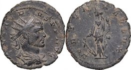 Claudius II Gothicus (268-270). BI Antoninianus, Cyzicus mint, 268-270. D/ Bust right, radiate, draped, cuirassed. R/ Fortuna standing left, holding r...