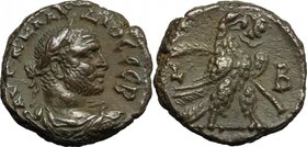 Claudius II Gothicus (268-270). BI Tetradrachm, Alexandria mint, 269-270. D/ Bust right, laureate, draped, cuirassed. R/ Eagle standing right, holding...