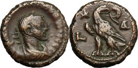 Aurelian (270-275). BI Tetradrachm, Alexandria mint, 272-273. D/ Bust right, laureate, draped, cuirassed. R/ Eagle standing left, head right, holding ...