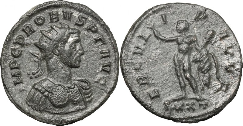 Probus (276-282). AE Antoninianus, 276-282. D/ Bust right, radiate, cuirassed. R...
