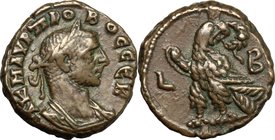 Probus (276-282). BI Tetradrachm, Alexandria mint, 276-277. D/ Bust right, laureate, cuirassed. R/ Eagle standing left, head right, holding wreath. Ka...