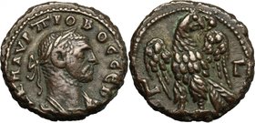 Probus (276-282). BI Tetradrachm, Alexandria mint, 277-278. D/ Bust right, laureate, cuirassed. R/ Eagle standing left, head right, holding wreath. Ka...